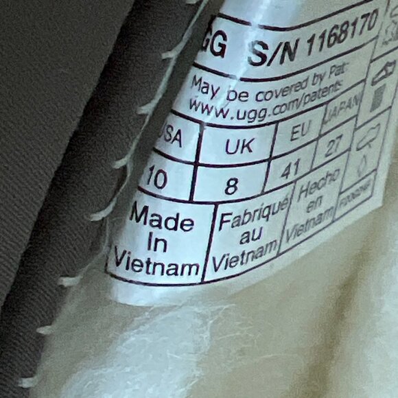 UGG Classic Mini Dipper Platform Boots Suede Thundercloud Women Size US10 UK8 - Picture 10 of 11